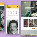 Interfaz diseño web Centro Gabo
